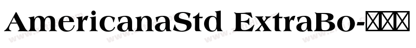 AmericanaStd ExtraBo字体转换